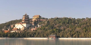 淘金:北京颐和园的冰湖