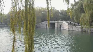 北京颐和园的石桥视频素材模板下载