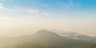 日出看山景