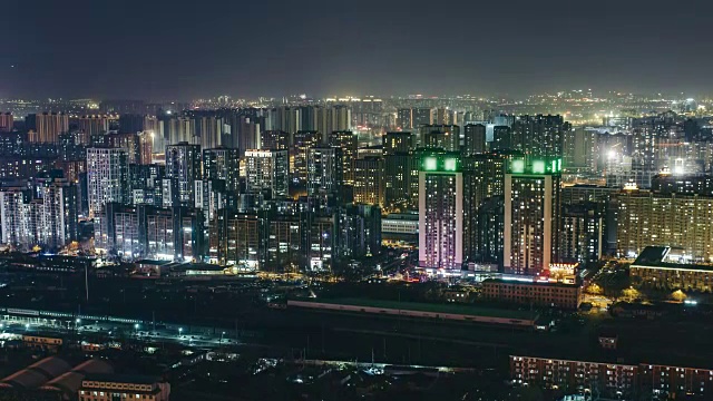 T/L WS HA TU北京住宅区城市夜景