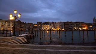 日落时分的威尼斯天际线视频素材模板下载