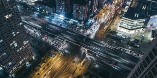T/L WS HA City Traffic of Beijing at Night