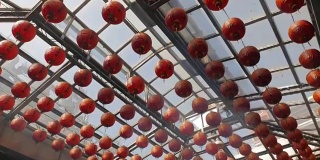 台湾寺庙里装饰的灯笼