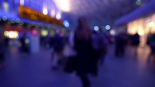 伦敦国王十字火车站视频素材模板下载