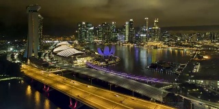 新加坡的鸟瞰图
