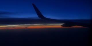 在我的航班上看日落
