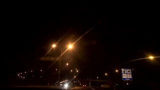 夜晚的街灯视频素材模板下载
