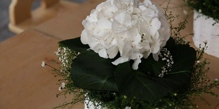 婚礼上的花饰