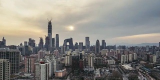 T/L WS HA ZI Beijing Urban Skyline, Day /北京，中国