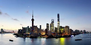 上海城市景观鸟瞰图，上海，中国
