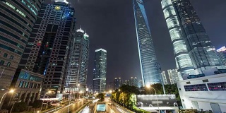 T/L WS LA ZO Downtown Shanghai at Night /上海，中国