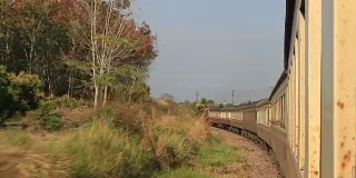 视频铁路运输和景观