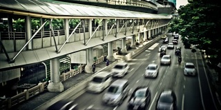泰国曼谷的交通堵塞