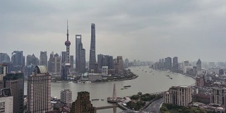 T/L WS HA ZO上海天际线高架景观/上海，中国