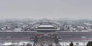 T/L MS HA ZI高角度的紫禁城在冬天/中国北京