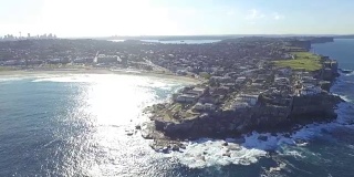 澳大利亚悬崖的Aerai视频。