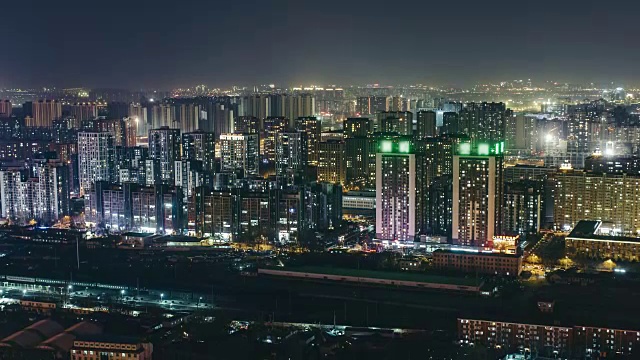 T/L WS HA TD Urban Residential Area at Night /北京，中国