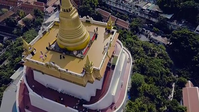 曼谷金山寺鸟瞰图