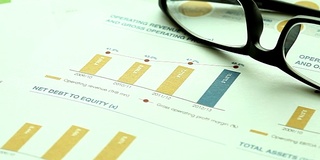 Panning of business document data on working desk.Illustrate for business concept.