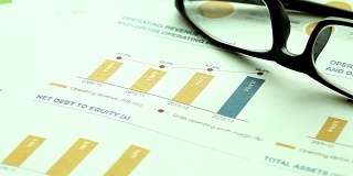 Panning of business document data on working desk.Illustrate for business concept.