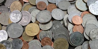 泰国硬币货币的特写镜头