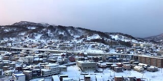 日本北海道，小樽城，雪景