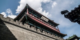故宫和居庸关长城的时间流逝，中国北京