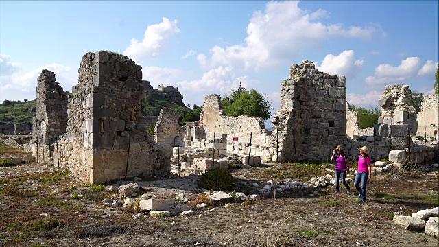 特洛斯古城，来自费提耶。Mugla /土耳其。