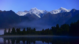 新西兰库克山和马锡森湖视频素材模板下载