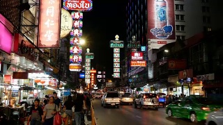 曼谷唐人街的街道视频素材模板下载