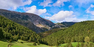 Pyrenee prairie时间lapse - Serrat de la Portella