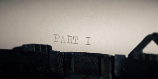 旧打字机打印字的打字条第一部分
