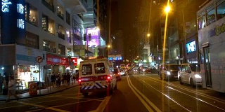 香港街夜行电车