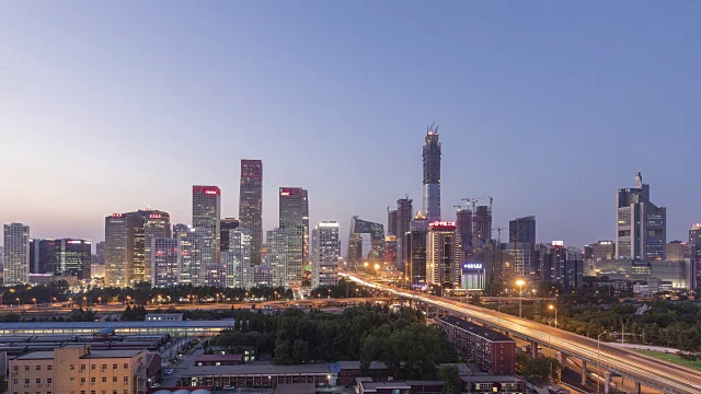 时间的流逝——中国北京的城市景观
