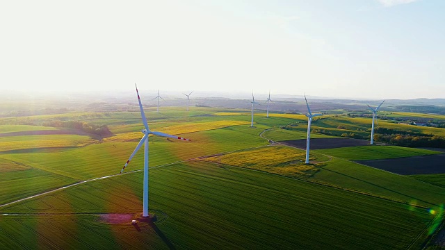 再生能源-风力涡轮机，电力，ECO，
