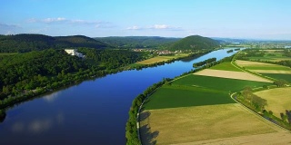 巴伐利亚州的多瑙河流域和瓦尔哈拉纪念馆