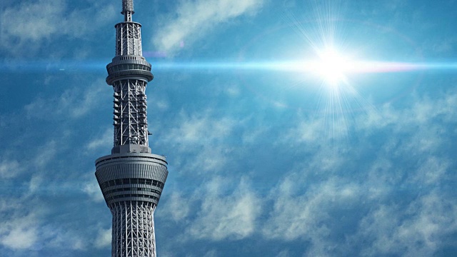 东京天空树鸟瞰图，东京日本