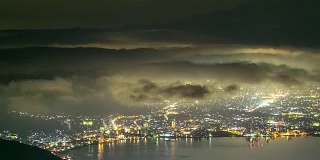 4K延时:Suwa lake from Takabochi nagano Japan at night, Apple ProRes 422 (HQ) 3840x2160格式