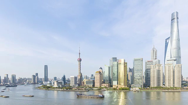 时间流逝——上海天际线的城市景观