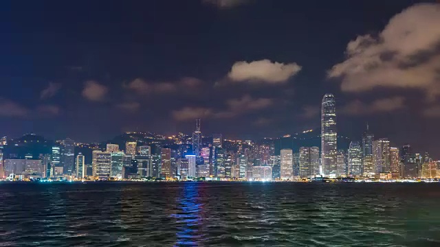 4K时间推移:香港摩天大楼的城市景观