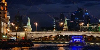 克里姆林宫和克里姆林宫的河堤。莫斯科。