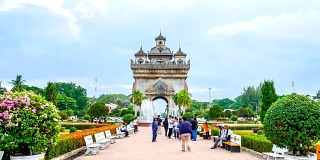 老挝万象的Patuxay纪念碑
