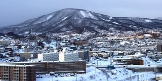 日本北海道小樽城夜景