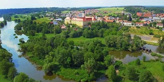巴伐利亚的瓦尔德巴赫修道院村庄