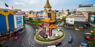 TL LD D2N Odean circle chinatown曼谷，泰国，大门是唐人街的一个地标性建筑Yaowarat地区