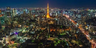 间隔拍摄:东京夜景