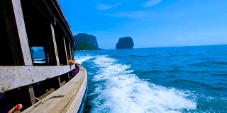 泰国甲米莱莱热带泻湖游船之旅