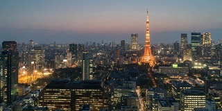 延时:黄昏时分的东京塔