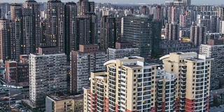 T/L TD Residential Buildings and Urban Residential Area, Day to Night Transition /北京，中国