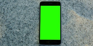 花岗岩石材智能手机手机绿屏chromakey